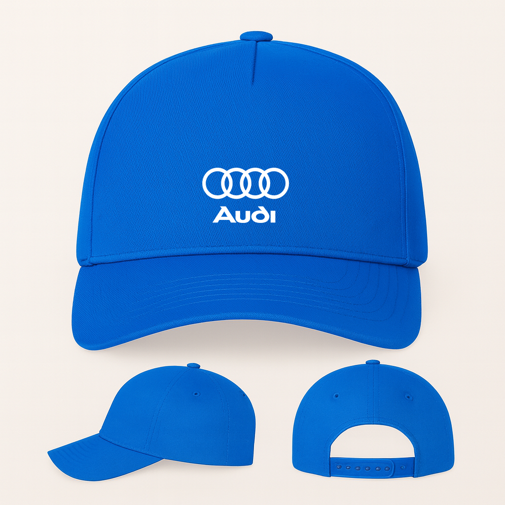 Audi Car Five Panel Twill Snapback Cap